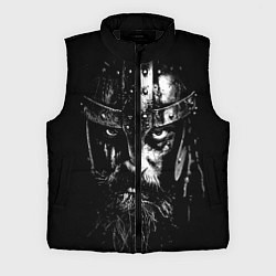 Мужской жилет Суровый викинг в железном шлеме, цвет: 3D-черный