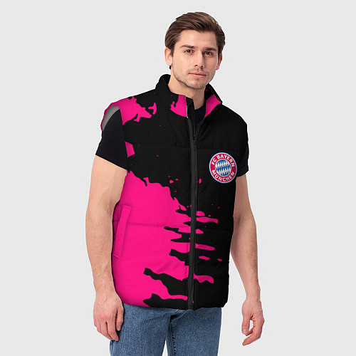 Мужской жилет Бавария Мюнхен краски / 3D-Светло-серый – фото 3