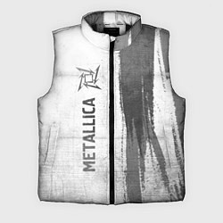 Мужской жилет Metallica - white gradient по-вертикали