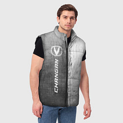 Мужской жилет Changan - grey gradient по-вертикали, цвет: 3D-черный — фото 2