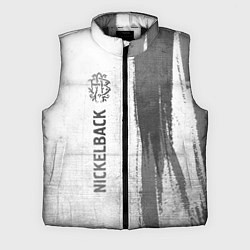 Мужской жилет Nickelback - white gradient по-вертикали, цвет: 3D-черный