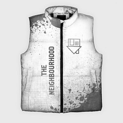 Мужской жилет The Neighbourhood - white gradient вертикально, цвет: 3D-черный