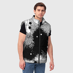 Мужской жилет Призрак застигнутый врасплох - нейроарт, цвет: 3D-светло-серый — фото 2