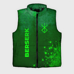 Мужской жилет Berserk - green gradient вертикально, цвет: 3D-черный
