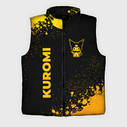 Мужской жилет Kuromi - gold gradient вертикально, цвет: 3D-черный