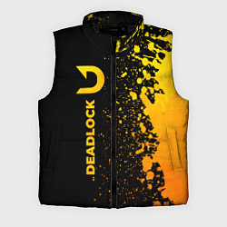 Мужской жилет Deadlock - gold gradient по-вертикали, цвет: 3D-черный