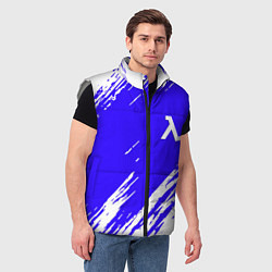 Мужской жилет Half life белые краски, цвет: 3D-светло-серый — фото 2