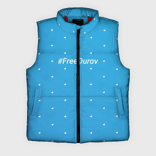 Мужской жилет Freedurov паттерн из самолётиков / 3D-Красный – фото 1