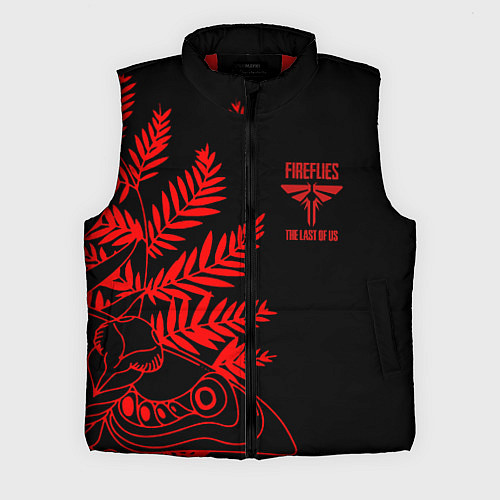Мужской жилет Последние из нас лого и узор красный / 3D-Красный – фото 1