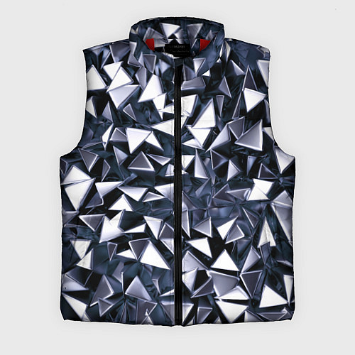 Мужской жилет Взрыв геометрических треугольников / 3D-Красный – фото 1