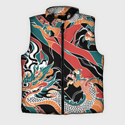 Мужской жилет Дракон контрасты, цвет: 3D-черный