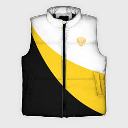 Мужской жилет Сокрушу пред ним врагов его малый желтый герб Нико, цвет: 3D-черный