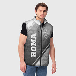 Мужской жилет Roma - grey gradient вертикально, цвет: 3D-черный — фото 2