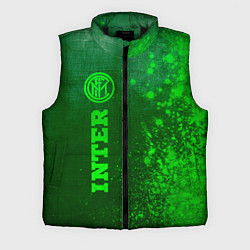 Мужской жилет Inter - green gradient по-вертикали, цвет: 3D-черный
