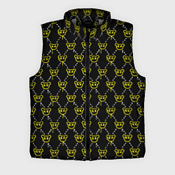 Мужской жилет Смайлы паттерн, цвет: 3D-светло-серый