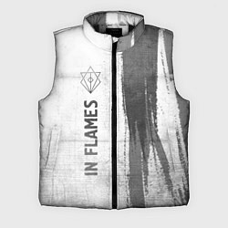Мужской жилет In Flames - white gradient по-вертикали