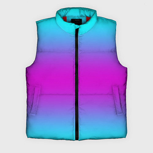 Мужской жилет Градиент неоновые цвета / 3D-Красный – фото 1