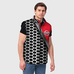 Мужской жилет Nissan metalic auto, цвет: 3D-черный — фото 2
