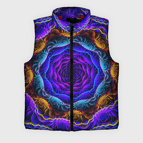 Мужской жилет Неоновая психоделика / 3D-Красный – фото 1
