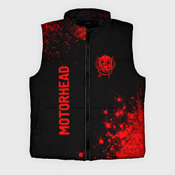Мужской жилет Motorhead - red gradient вертикально, цвет: 3D-черный