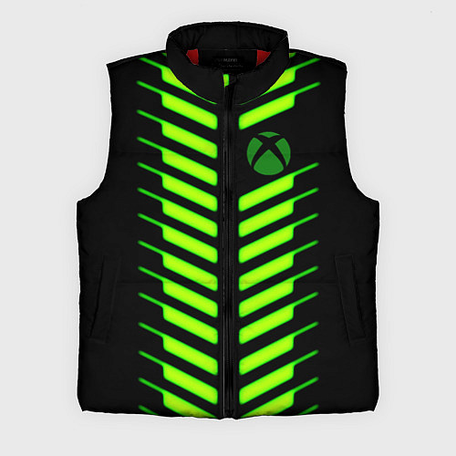 Мужской жилет Xbox green line / 3D-Красный – фото 1