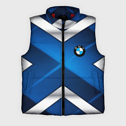 Мужской жилет BMW metalic blue abstract