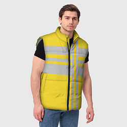 Мужской жилет Полосы цвета, цвет: 3D-светло-серый — фото 2