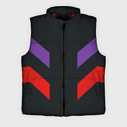 Мужской жилет Ретро текстура 90-х спортивная, цвет: 3D-красный