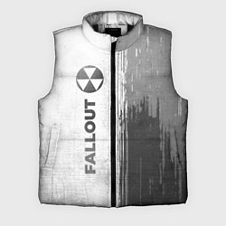 Мужской жилет Fallout - white gradient по-вертикали