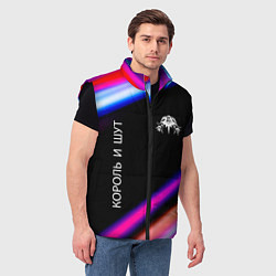 Мужской жилет Король и Шут neon rock lights, цвет: 3D-черный — фото 2