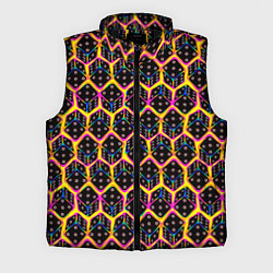 Мужской жилет Игровые кости паттерн, цвет: 3D-черный