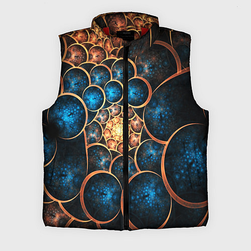 Мужской жилет Оптическая абстракция круги / 3D-Красный – фото 1