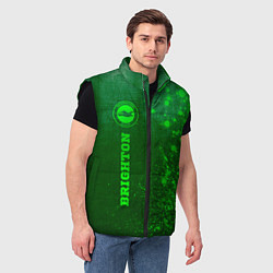 Мужской жилет Brighton - green gradient по-вертикали, цвет: 3D-черный — фото 2