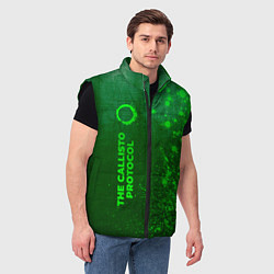 Мужской жилет The Callisto Protocol - green gradient по-вертикал, цвет: 3D-черный — фото 2