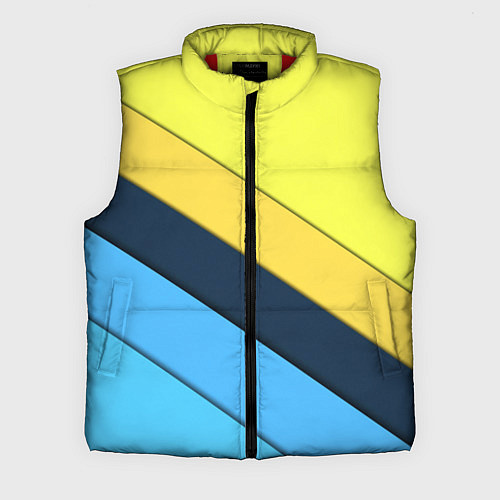 Мужской жилет Геометрия полосы спорт / 3D-Красный – фото 1