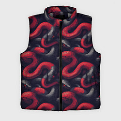Мужской жилет Паттерн со змеями, цвет: 3D-светло-серый
