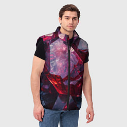 Мужской жилет Драгоценный минерал, цвет: 3D-черный — фото 2