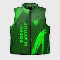 Мужской жилет Poppy Playtime - green gradient вертикально, цвет: 3D-черный