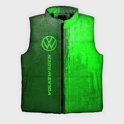 Мужской жилет Volkswagen - green gradient по-вертикали, цвет: 3D-черный