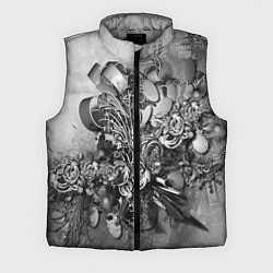 Мужской жилет Абстракция оптический узор, цвет: 3D-светло-серый