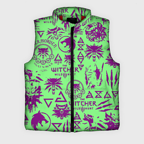 Мужской жилет Ведьмак паттерн логотипы / 3D-Красный – фото 1