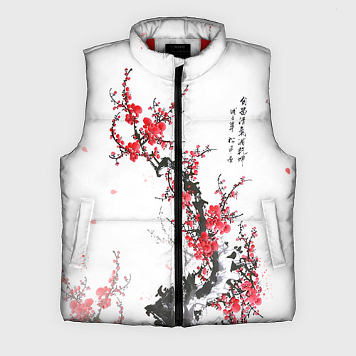 Мужской жилет Китайская слива / 3D-Красный – фото 1