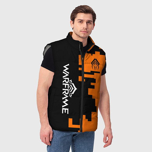 Мужской жилет Warframe текстура / 3D-Светло-серый – фото 3