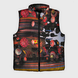 Мужской жилет Оптические фигуры абстракция, цвет: 3D-светло-серый