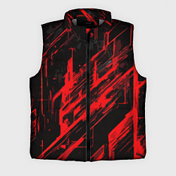 Мужской жилет Red stripes on a black background