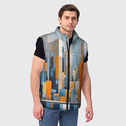 Мужской жилет Архитектура город живопись, цвет: 3D-черный — фото 2