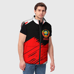 Мужской жилет СССР краски абстрактные текстура, цвет: 3D-светло-серый — фото 2