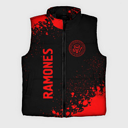 Мужской жилет Ramones - red gradient вертикально, цвет: 3D-черный