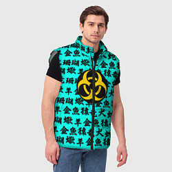 Мужской жилет Resident Evil japan pattern, цвет: 3D-светло-серый — фото 2