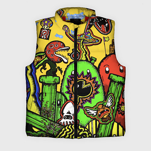 Мужской жилет Mario краски текстура / 3D-Красный – фото 1